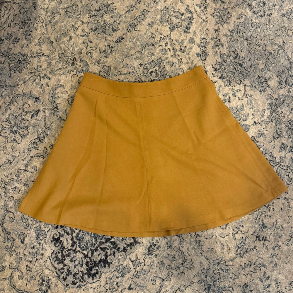 LOFT Mustard Circle Skirt